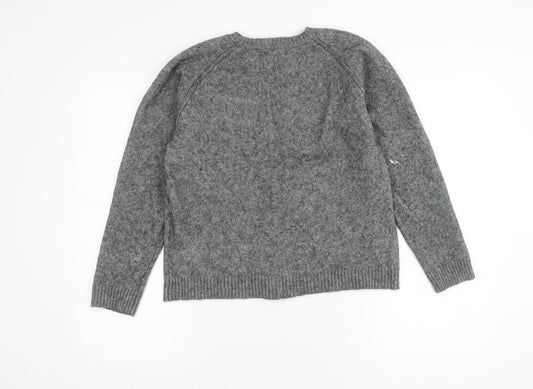 GANT Men's Grey Pullover Jumper Medium