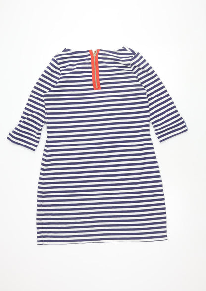 Joules Women's Blue Striped Dress, UK 10, Casual Spring
