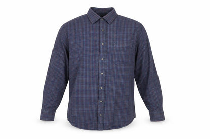 Marks and Spencer Men’s Blue Check Cotton Shirt, Size 16