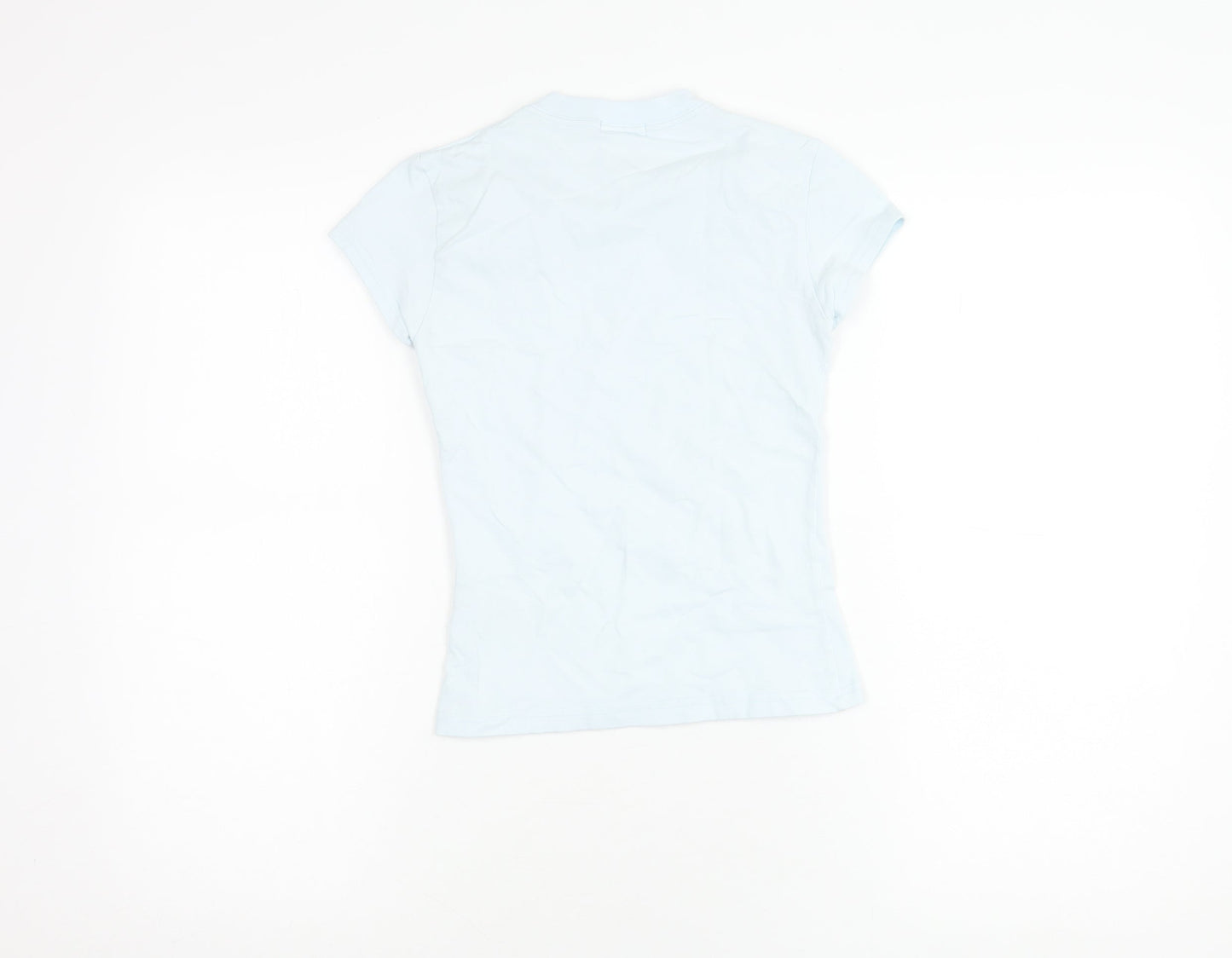 DKNY Girls Blue T-Shirt, Size 12 Years, Short Sleeve, Logo