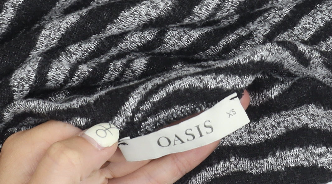 Womens UK Size XS Oasis Grey Pullover Jumper