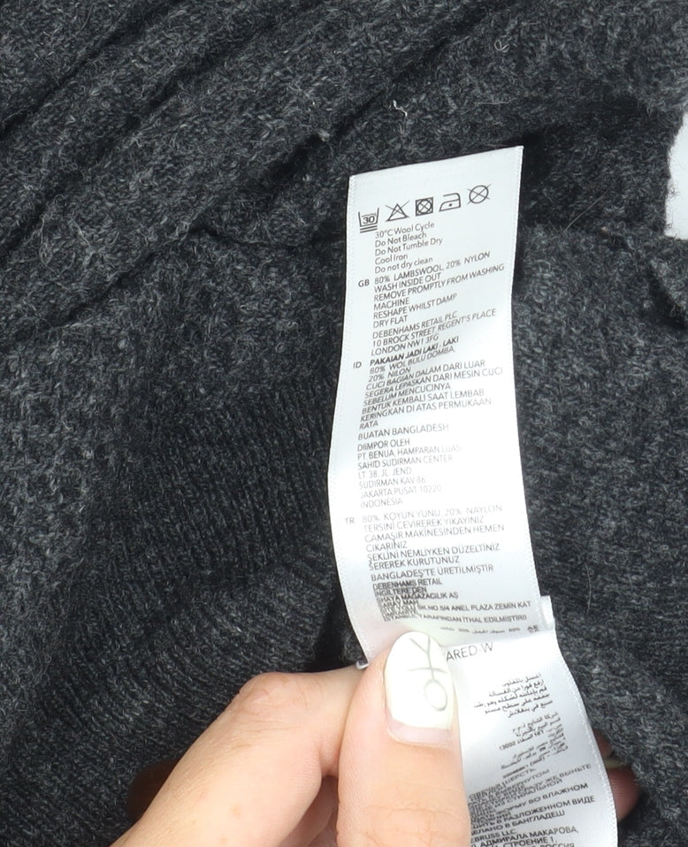 Hammond & Co. Men's Grey V-Neck Wool Pullover Jumper