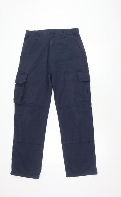 Yohji Yamamoto Men's Blue Cargo Trousers M