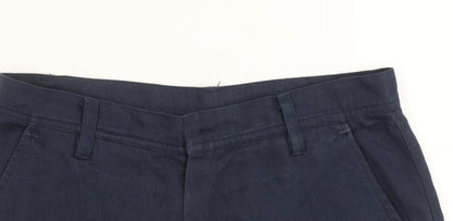 Yohji Yamamoto Men's Blue Cargo Trousers M
