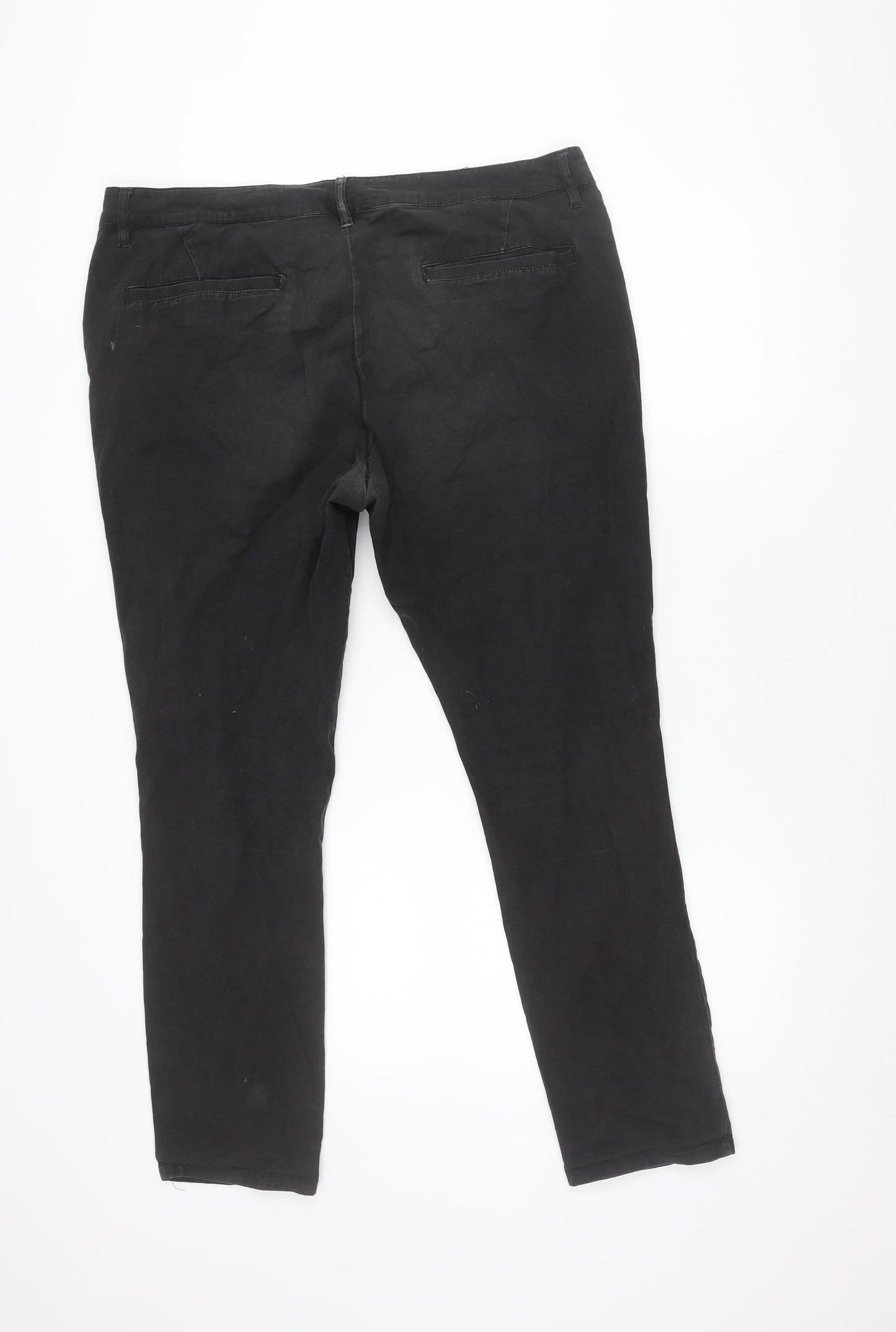 ASOS Men's Black Trousers, Size 36, Zip Closure