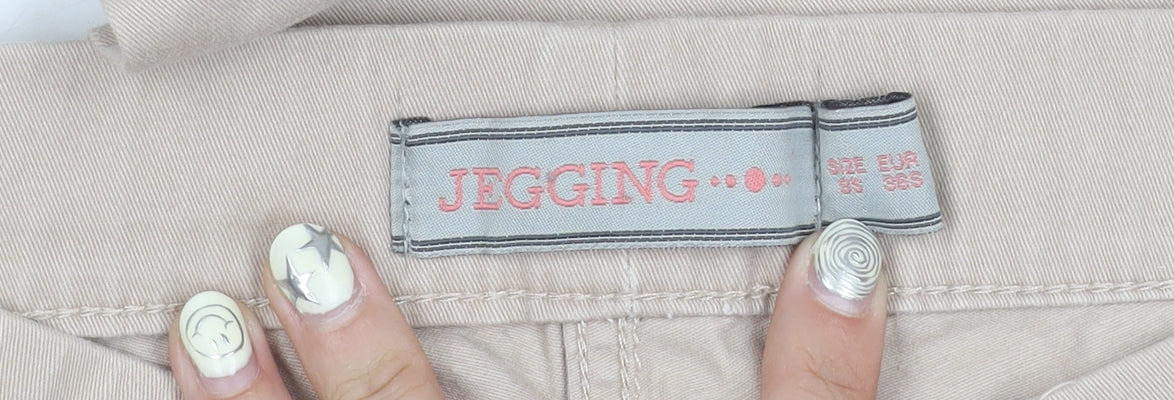 Womens UK Size 3XS Unknown  Jegging Beige Jeans