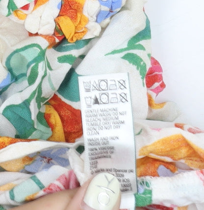 Marks and Spencer Women's Multicoloured Floral Slip Dress