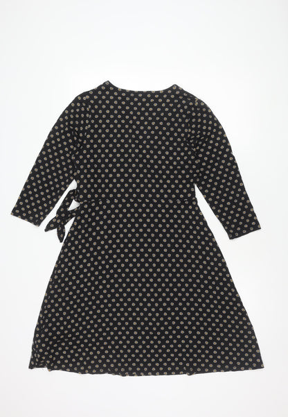 Red Herring Women's Floral Black Dress Size 14
