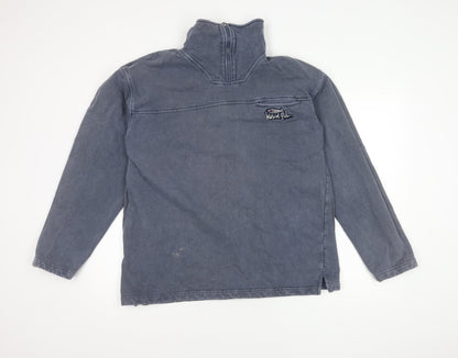 Weird Fish Blue Men's Medium Pullover Sweatshirt