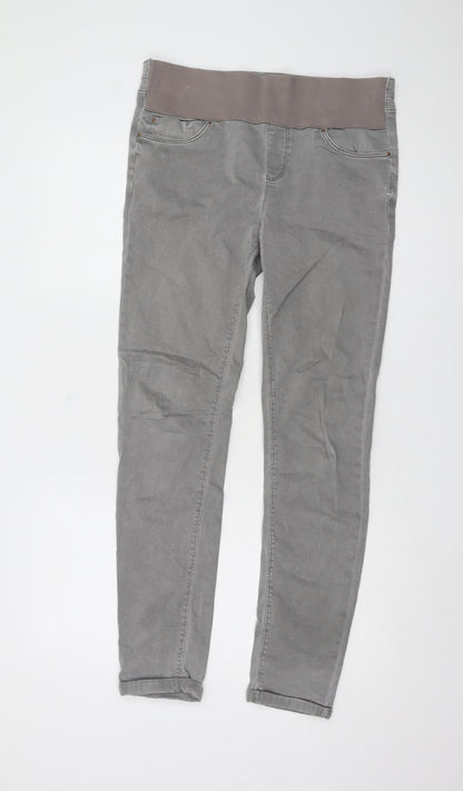 Topshop Grey Maternity Skinny Jeans Size 10 Woman