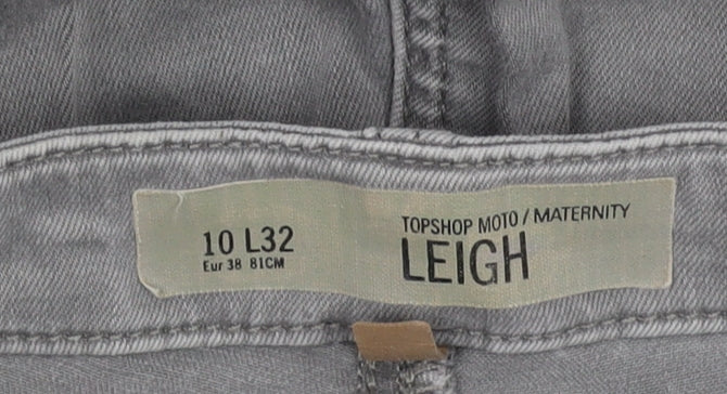 Topshop Grey Maternity Skinny Jeans Size 10 Woman