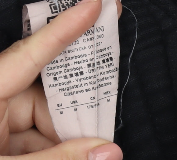 Emporio Armani Men's Black Jogger Pants Size M