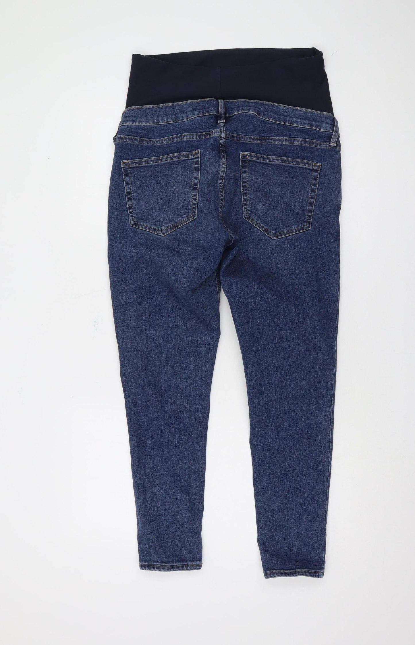 Topshop Women's Blue Skinny Maternity Jeans Size 12