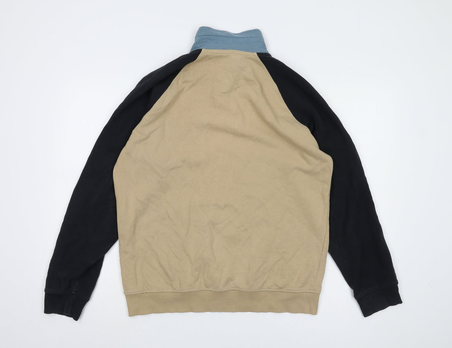 Mens UK Size XL Blend Beige Full Zip Sweatshirt