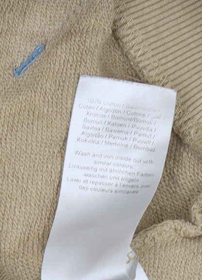 Mens UK Size XL Blend Beige Full Zip Sweatshirt