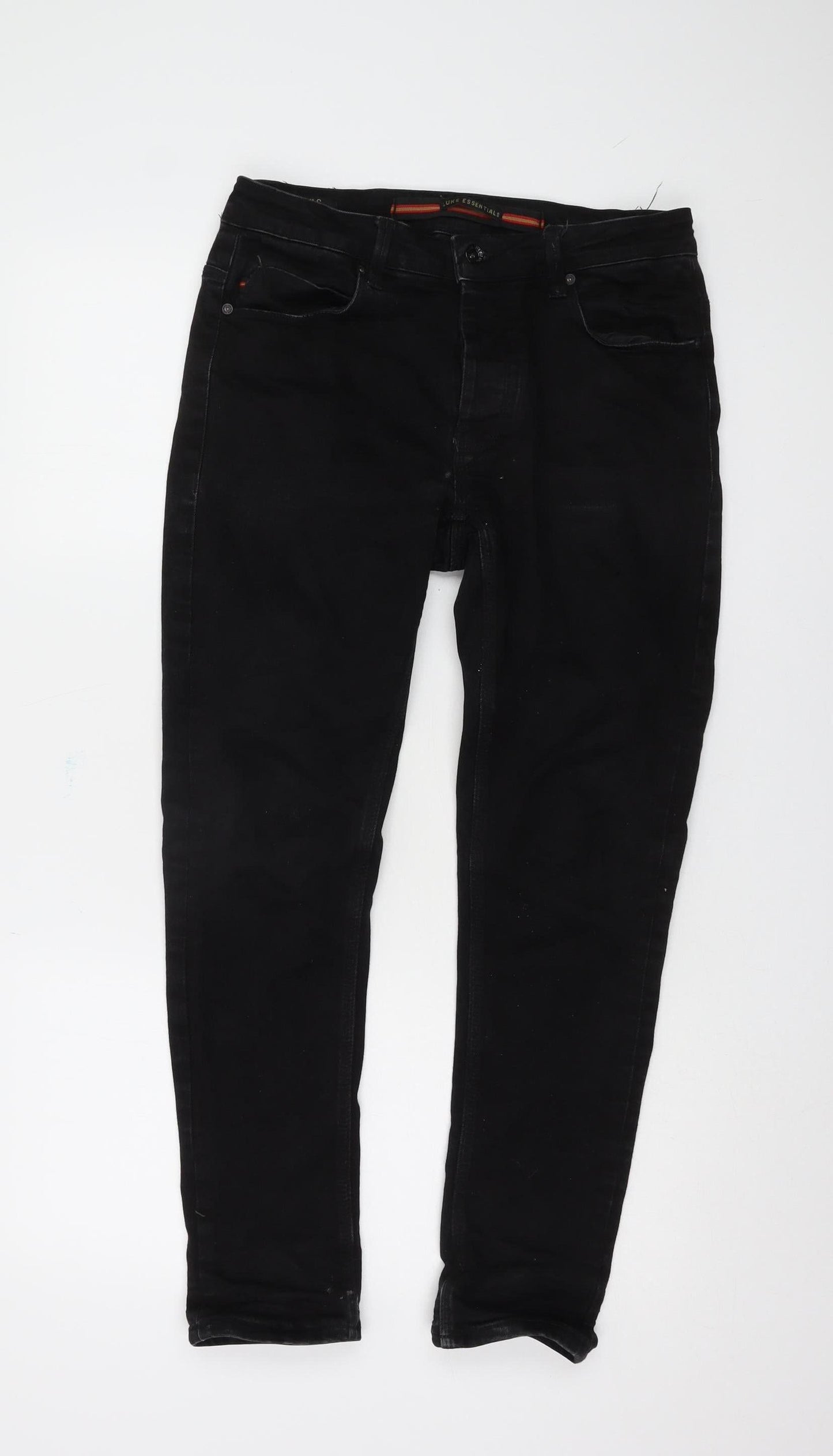 LUKE Men's Black Skinny Jeans, Size S, 30W