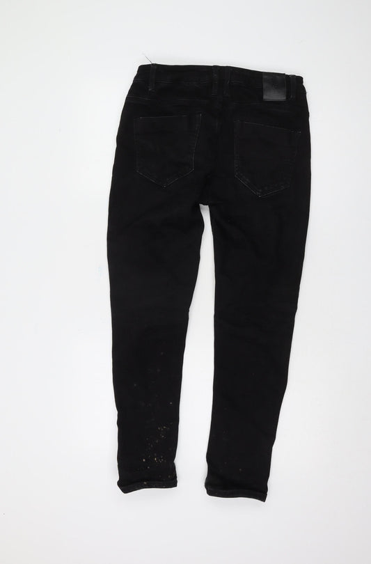 LUKE Men's Black Skinny Jeans, Size S, 30W