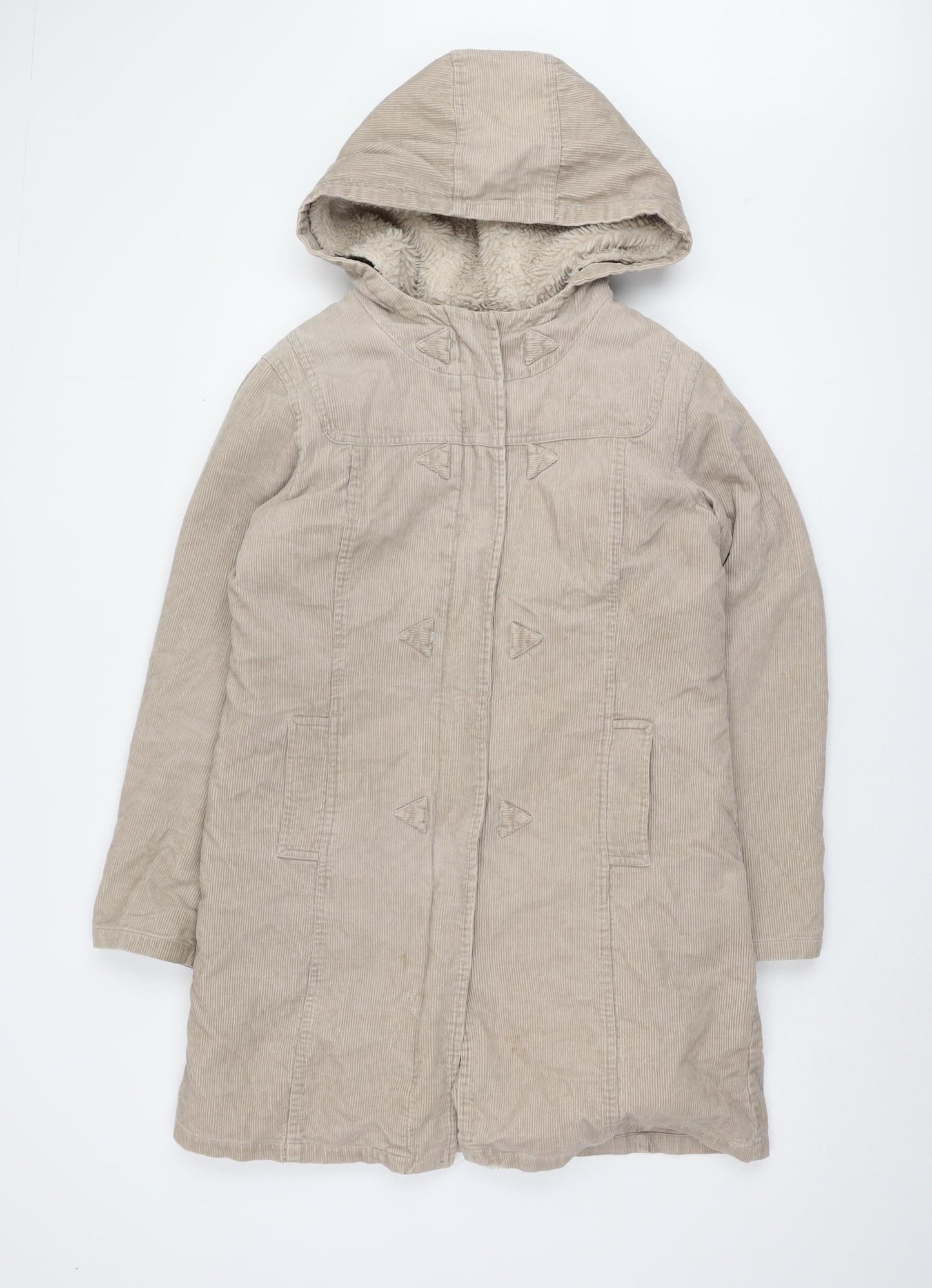 New Look Women's Beige Parka Size 12