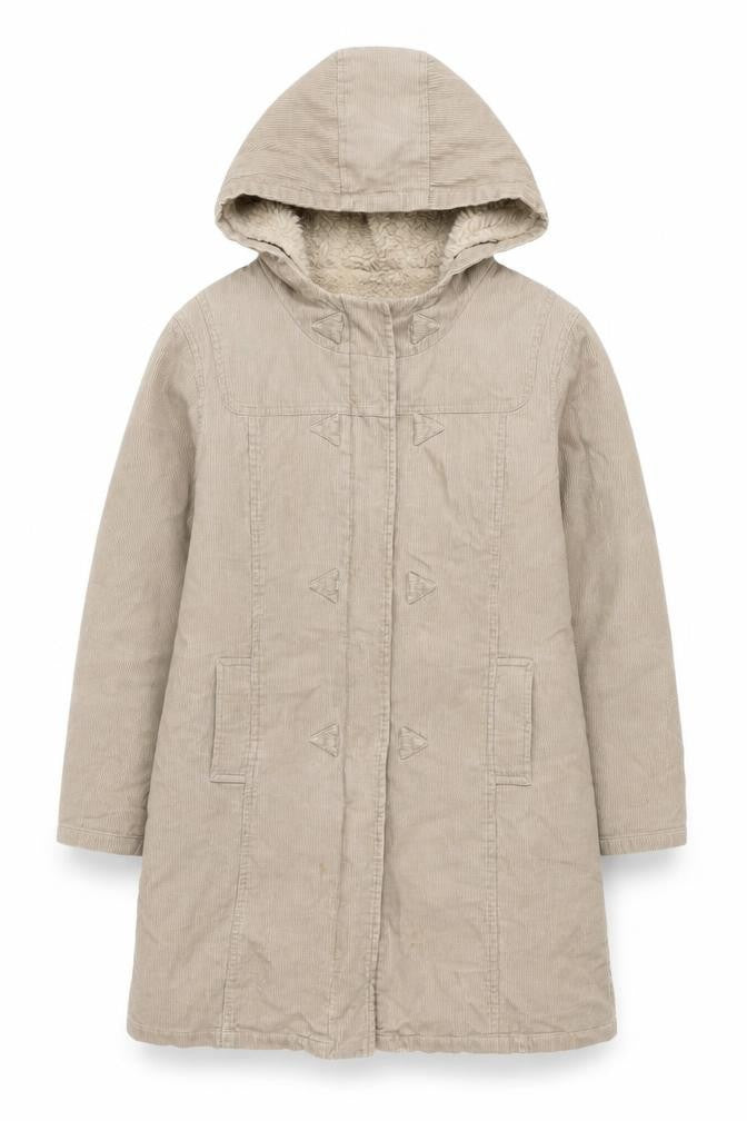 Womens UK Size 12 New Look Beige Parka Coat