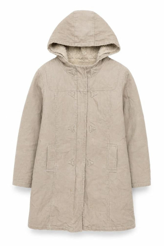 Womens UK Size 12 New Look Beige Parka Coat