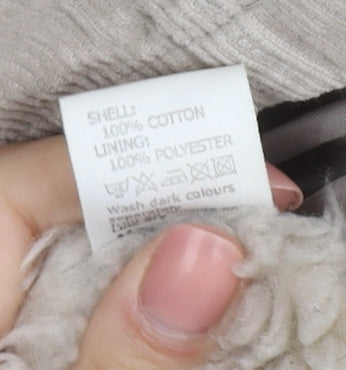 New Look Women's Beige Parka Size 12