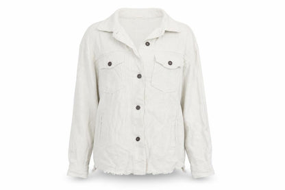 Womens UK Size S Zara White Basic Jacket