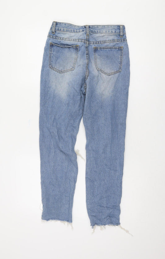 Womens UK Size 6 Momokrom Relaxed Fit Mom Blue Jeans
