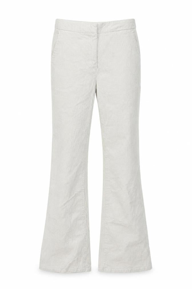 Womens UK Size 2XS H&M Regular Fit Casual Ivory Trousers