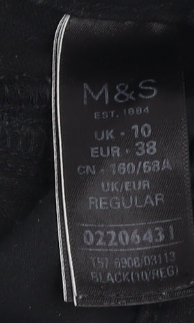 Womens UK Size 10 Marks and Spencer  Skinny Black Trousers