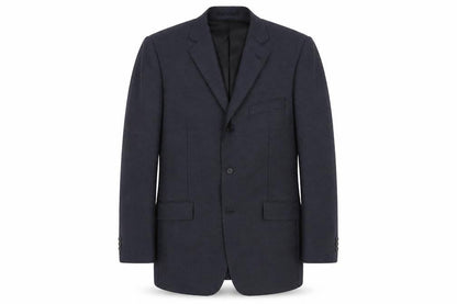 Mens UK Size 42 Charlton Gray Regular Blue Suit Jacket