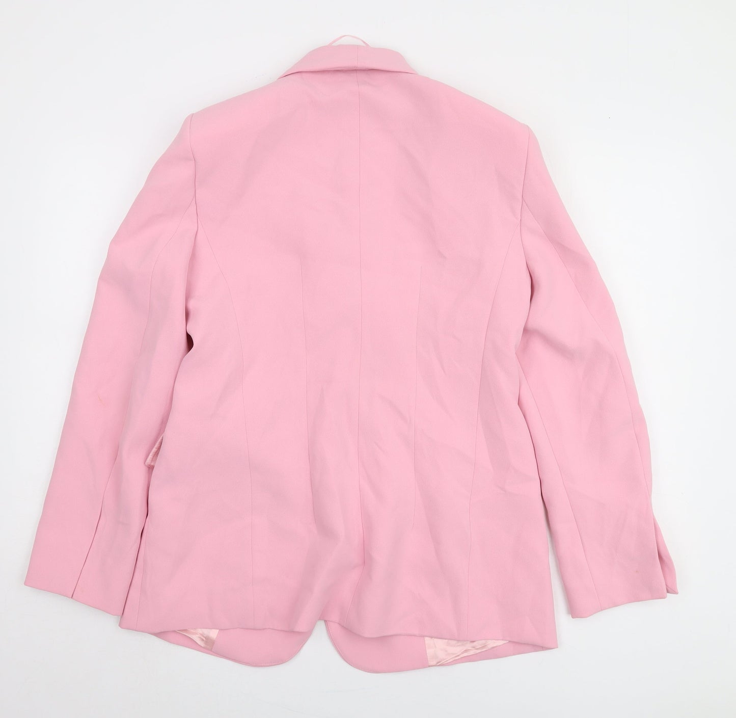 Zara Women's Pink Blazer, Size L, Regular Fit