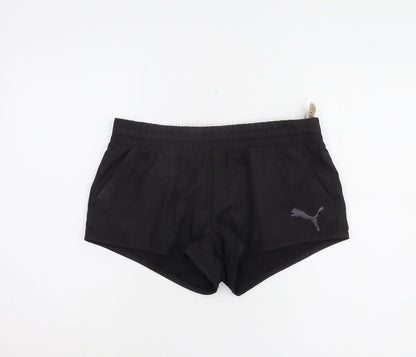 Puma Women's Black Activewear Shorts Size 10