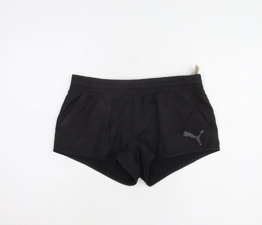 Puma Women's Black Activewear Shorts Size 10