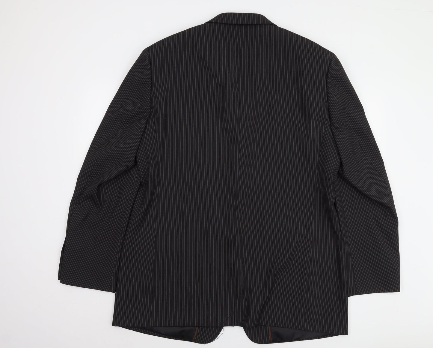 Milan Collection Men's Black Long Suit Jacket 44L