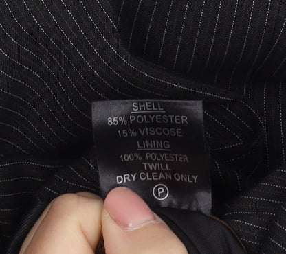 Milan Collection Men's Black Long Suit Jacket 44L