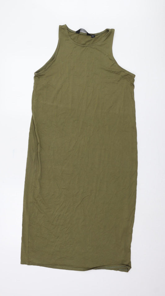 Dorothy Perkins Green Tank Dress Size 10 Women