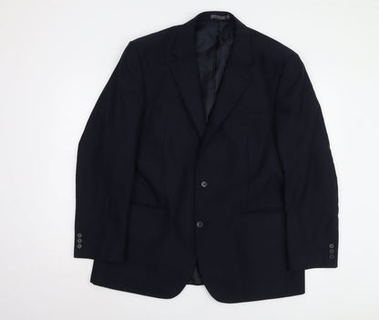 Mens UK Size 44 Scott & Taylor Regular Blue Suit Jacket