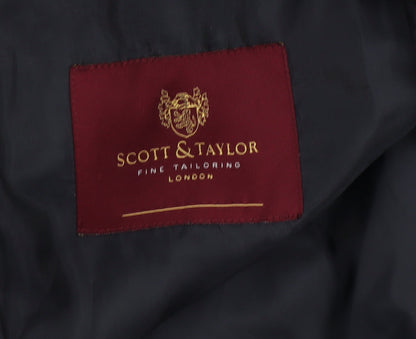 Mens UK Size 44 Scott & Taylor Regular Blue Suit Jacket