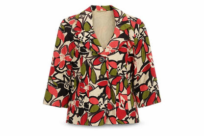 Womens UK Size 10 Style by EWM Regular Multicoloured Blazer