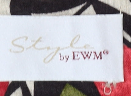 Womens UK Size 10 Style by EWM Regular Multicoloured Blazer
