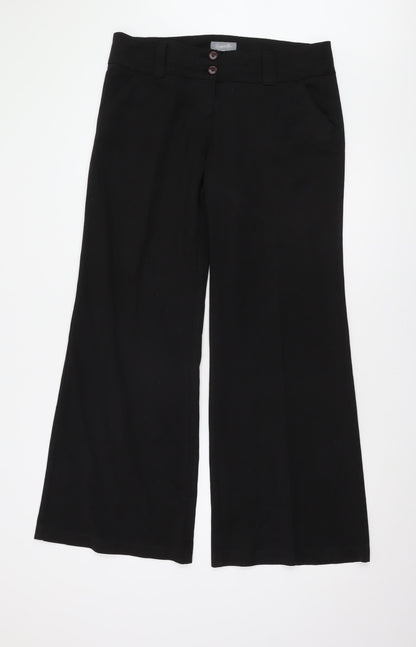 Sapparilla Women's Black Wide-Leg Trousers Size 16