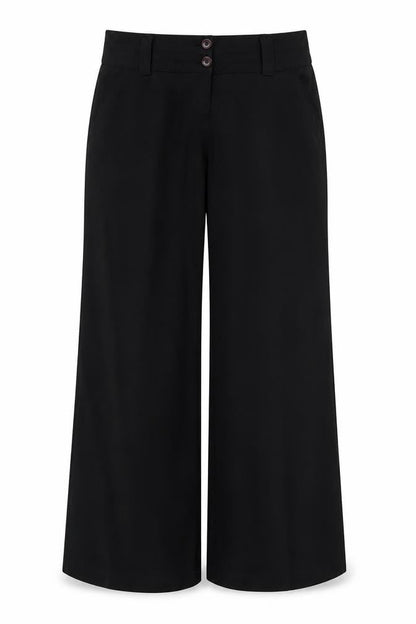 Sapparilla Women's Black Wide-Leg Trousers Size 16