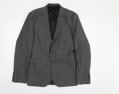 Mens UK Size 36 H&M Regular Grey Suit Jacket