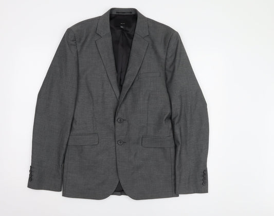 Mens UK Size 36 H&M Regular Grey Suit Jacket