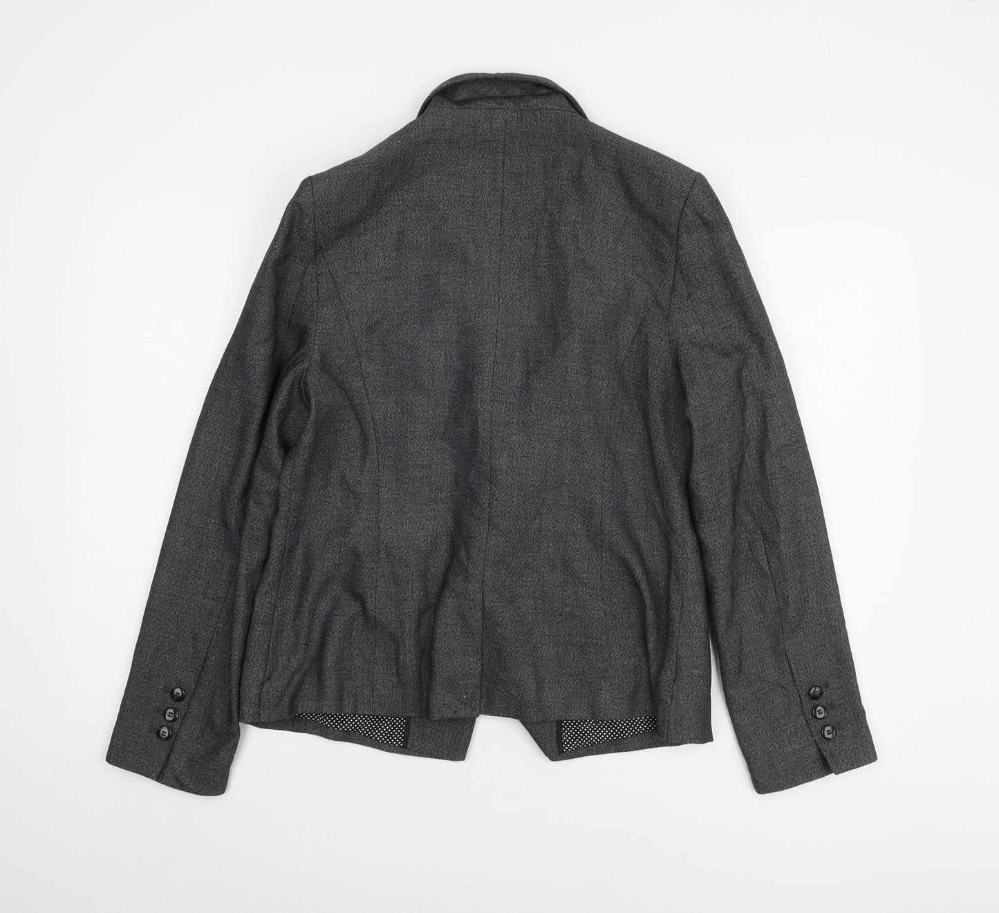 Next Women's Grey Blazer Size 14, Lined Workwear Essential