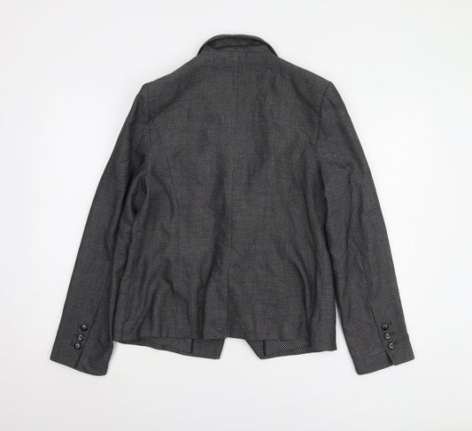 Next Women's Grey Blazer Size 14, Lined Workwear Essential