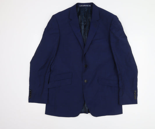 Mens UK Size 40 Marks and Spencer Regular Blue Suit Jacket