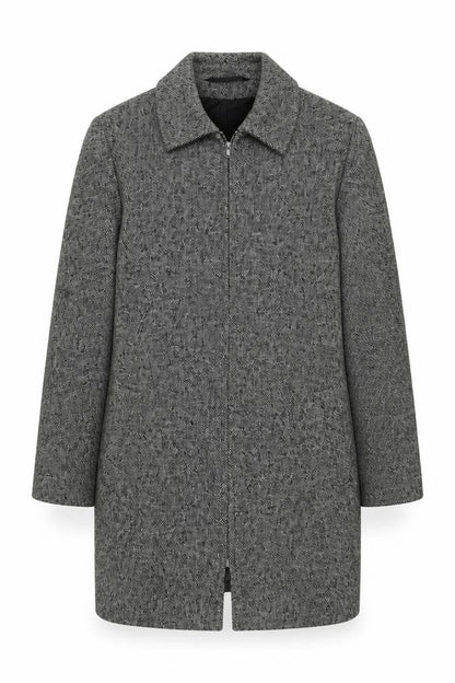 Marks & Spencer Women's Grey Wool Overcoat Size 12