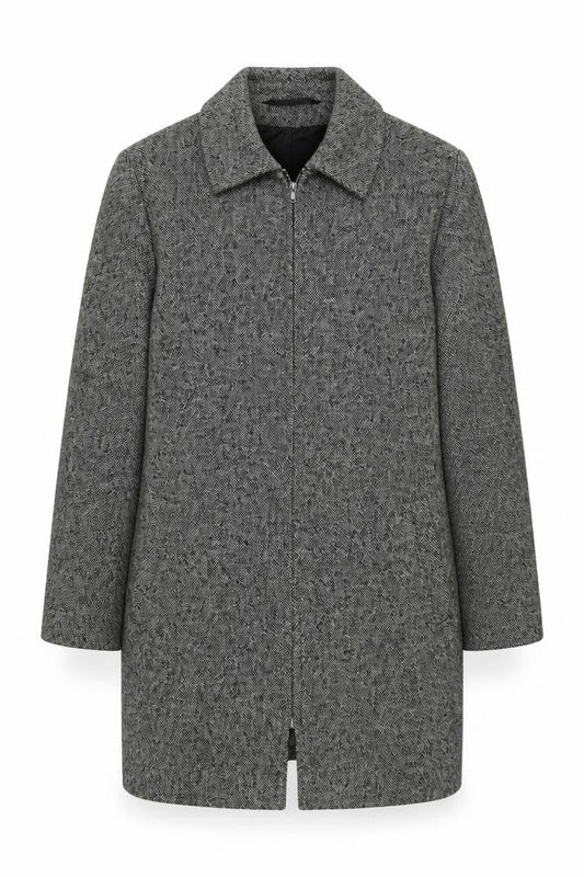 Marks & Spencer Women's Grey Wool Overcoat Size 12
