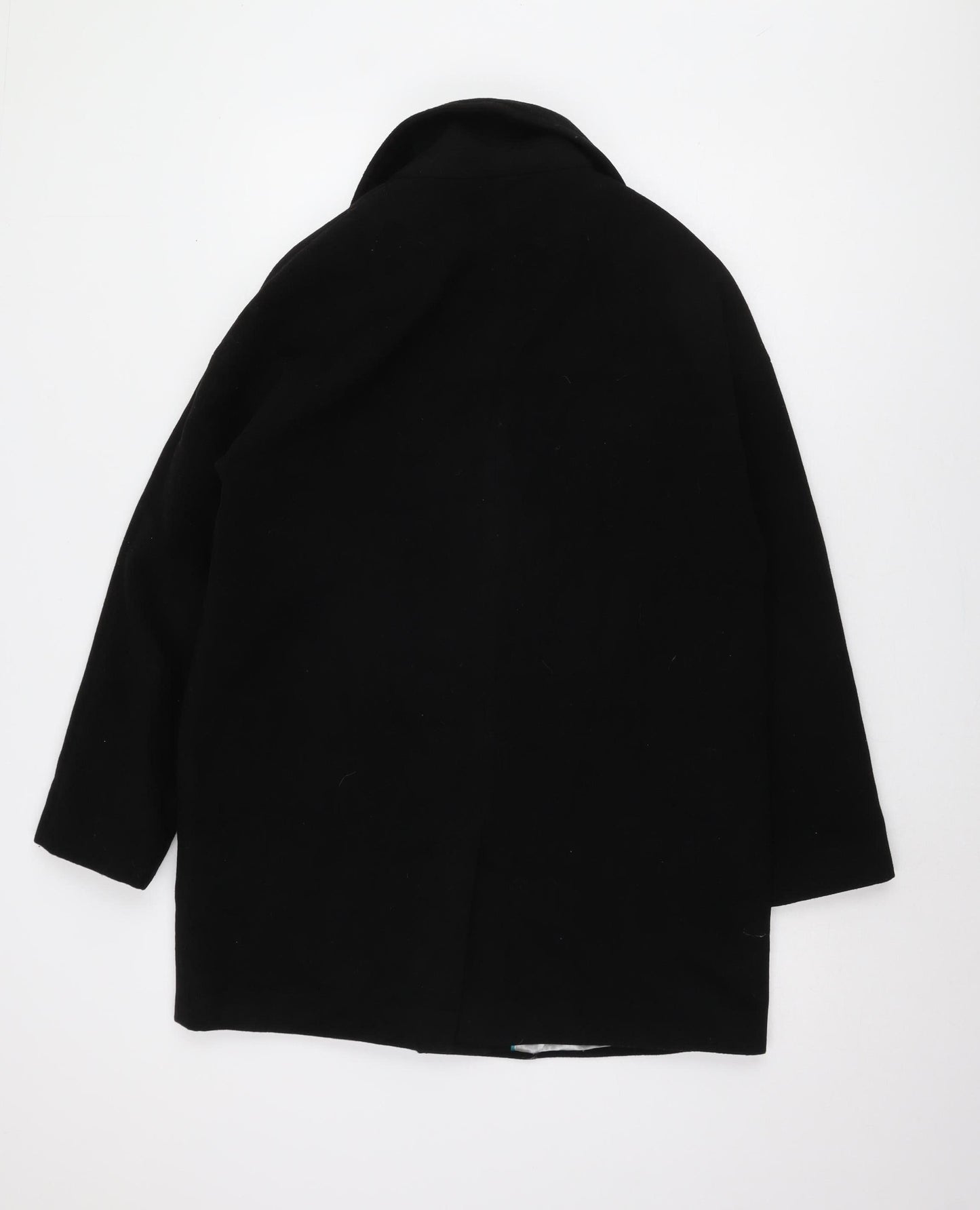 Womens UK Size S Wallis Black Overcoat
